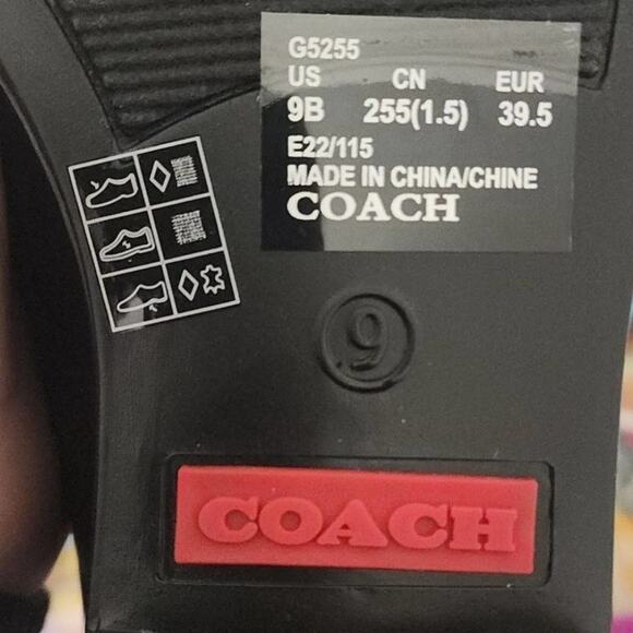 Coach Rivington Rain Bootie Black Chelsea Ankle Logo Rain boots size 8 new!!! - Picture 5 of 5